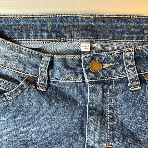 Jennifer Lopez Women Slim Jeans size 8 Blue Mid Rise Stretch - Picture 9 of 11